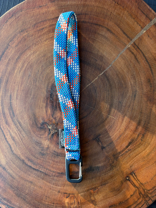 Crystal blue keychain