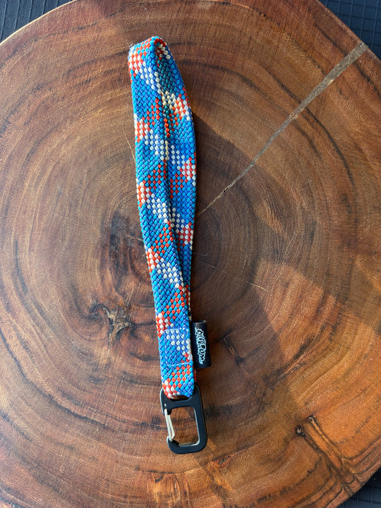 Crystal blue keychain