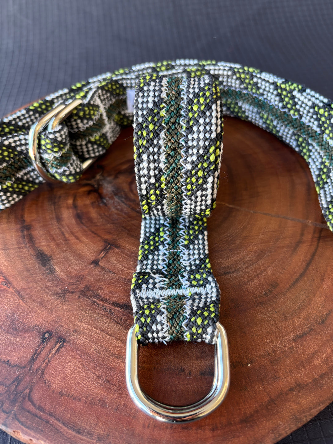 Silver back belt