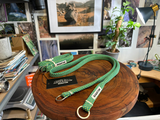 Spiked line camera strap