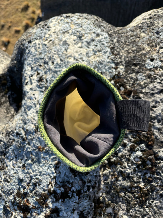 Green chalk bag
