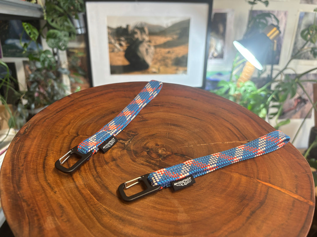 Crystal blue keychain