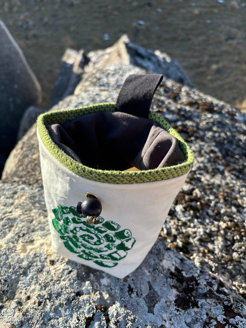 Green chalk bag