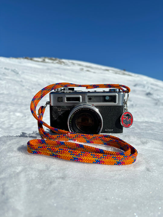 Orange juice camera strap