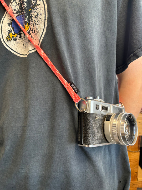 Strawberry camera strap