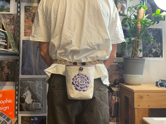 Purple bloom chalk bag