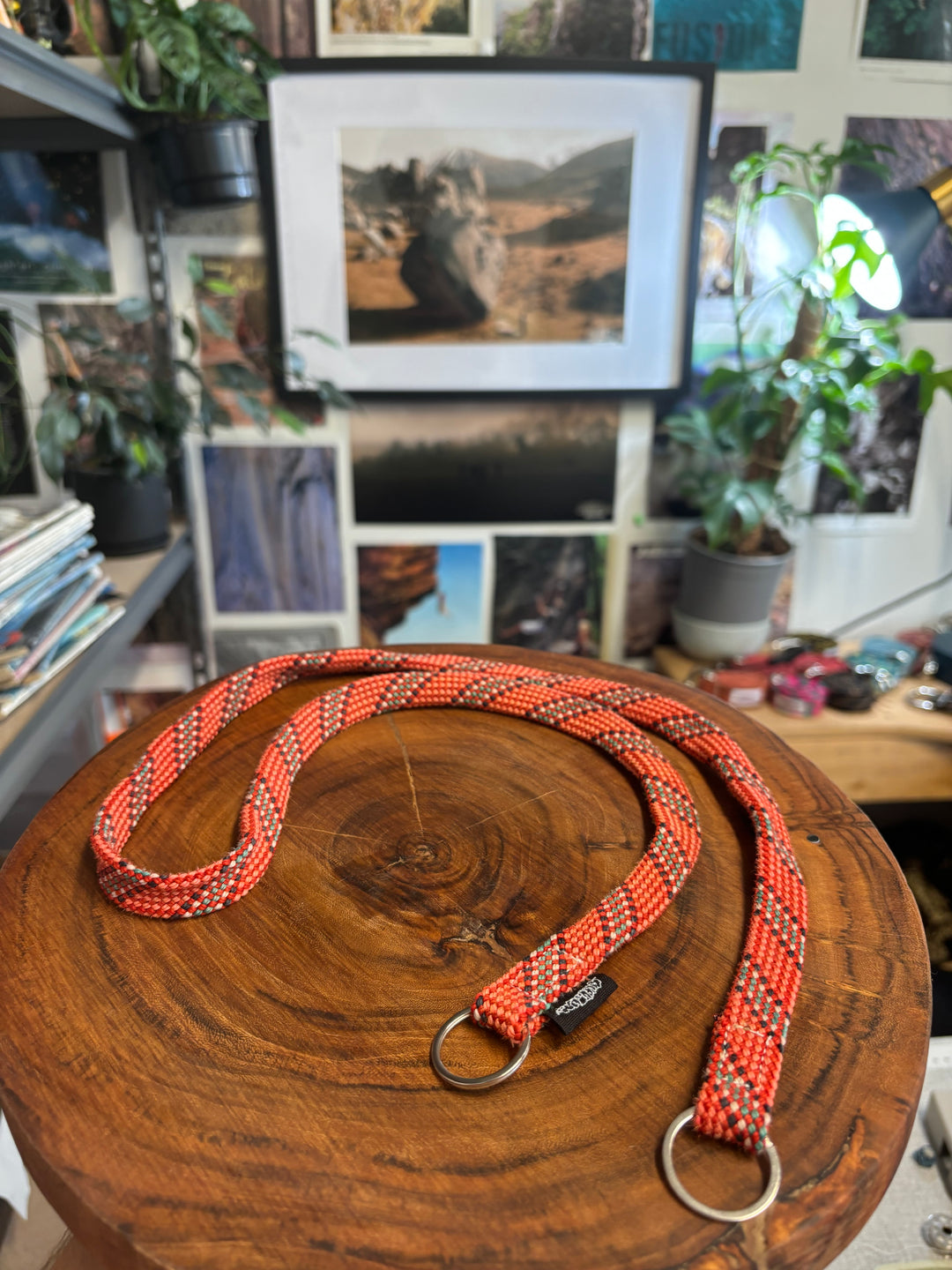 Crimson camera strap