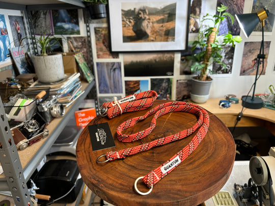 Crimson camera strap