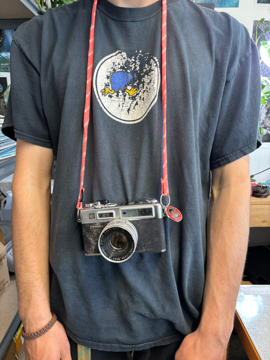 Strawberry camera strap
