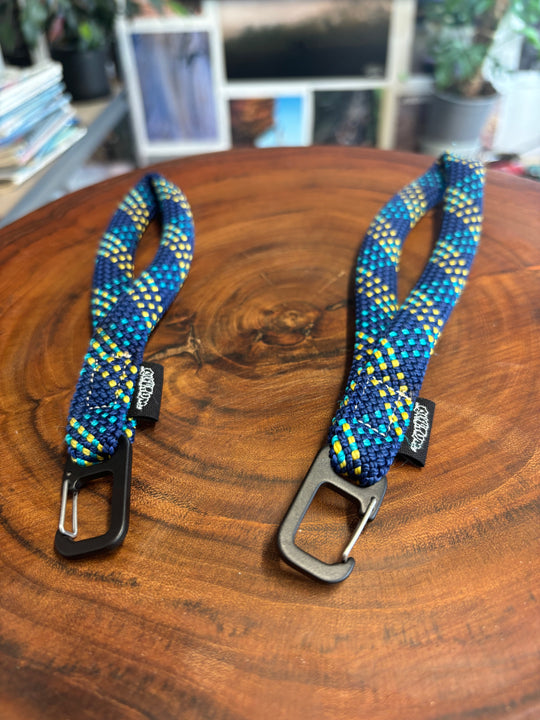 Spiked blue keychain