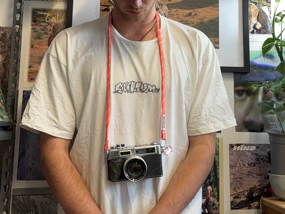 Strawberry camera strap