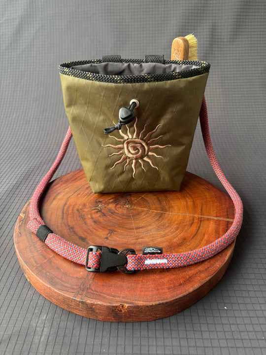 Gen 4 chalk bag made from laminated sailcloth