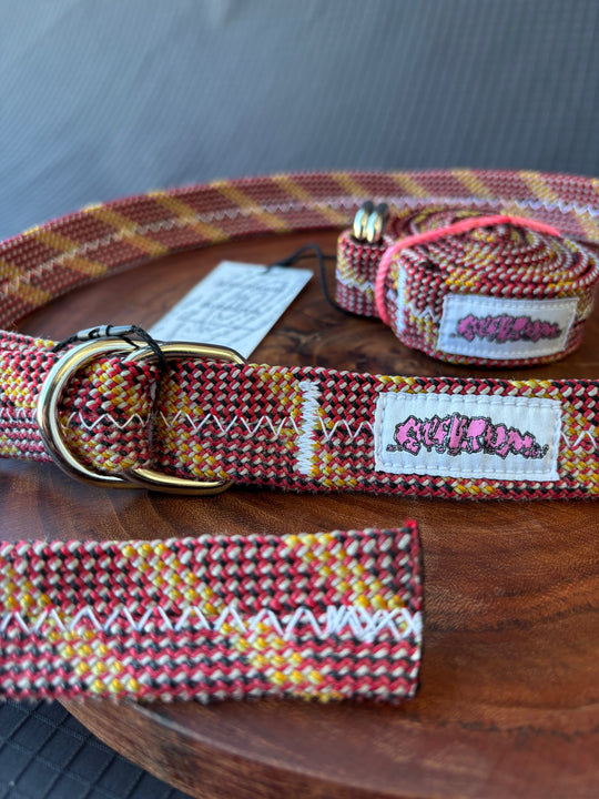 Belt made from climbing rope