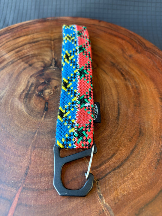 Keychain made from climbing rope