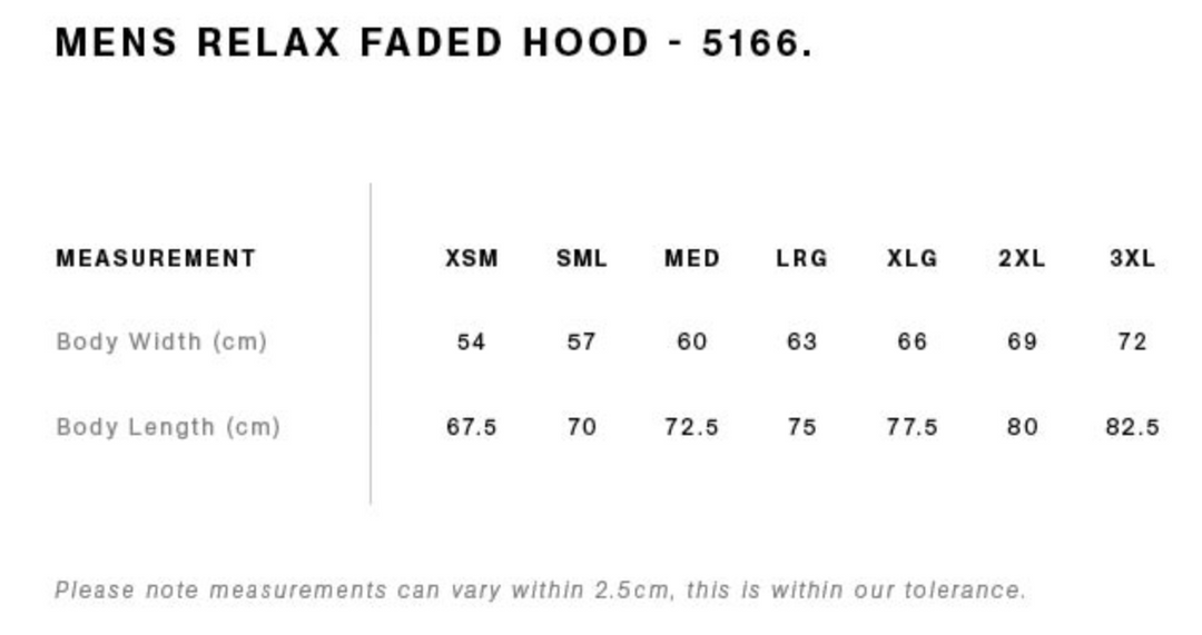 Relaxed Faded Hood Black